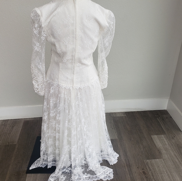 Jessica Mcclintock Gunne Sax Vintage Wedding Dress - Picture 16 of 16